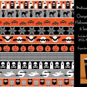 Black Orange Patterns 115043