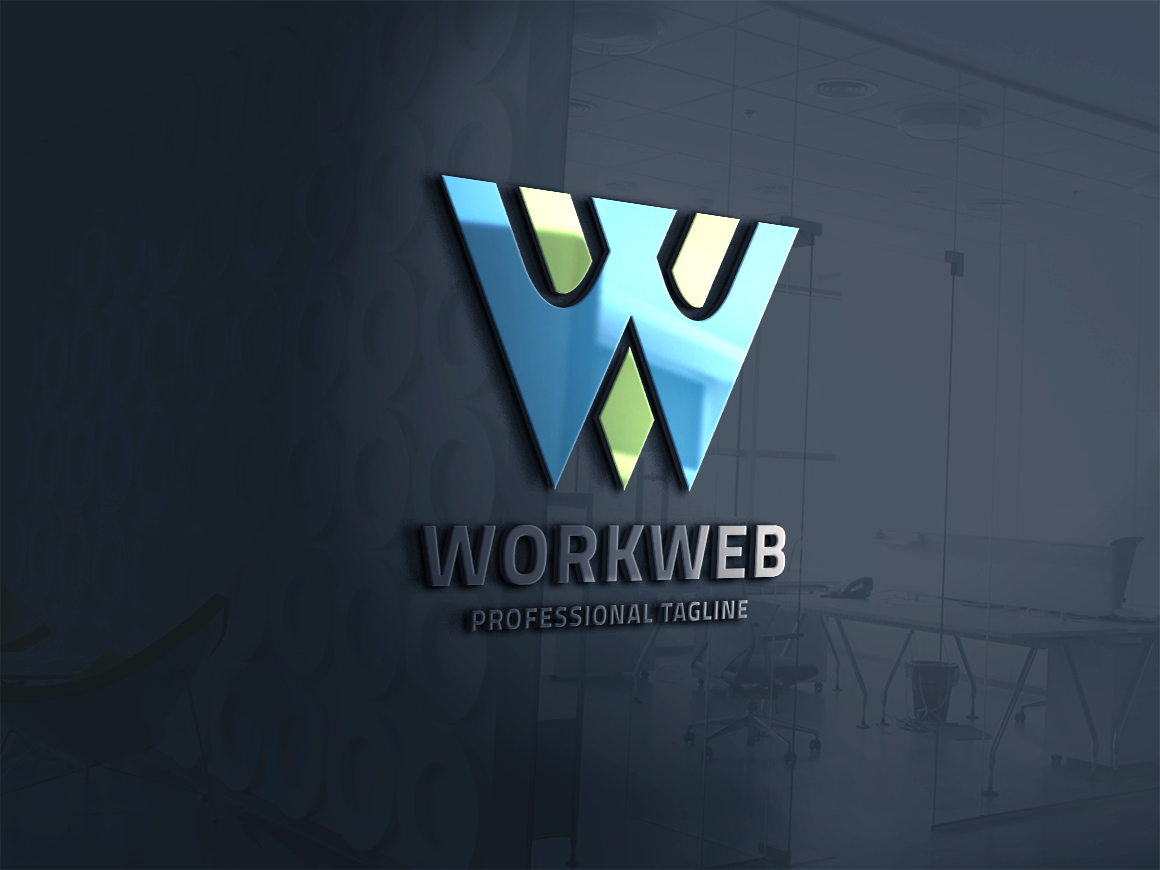 Work Web (Letter W) Logo Template