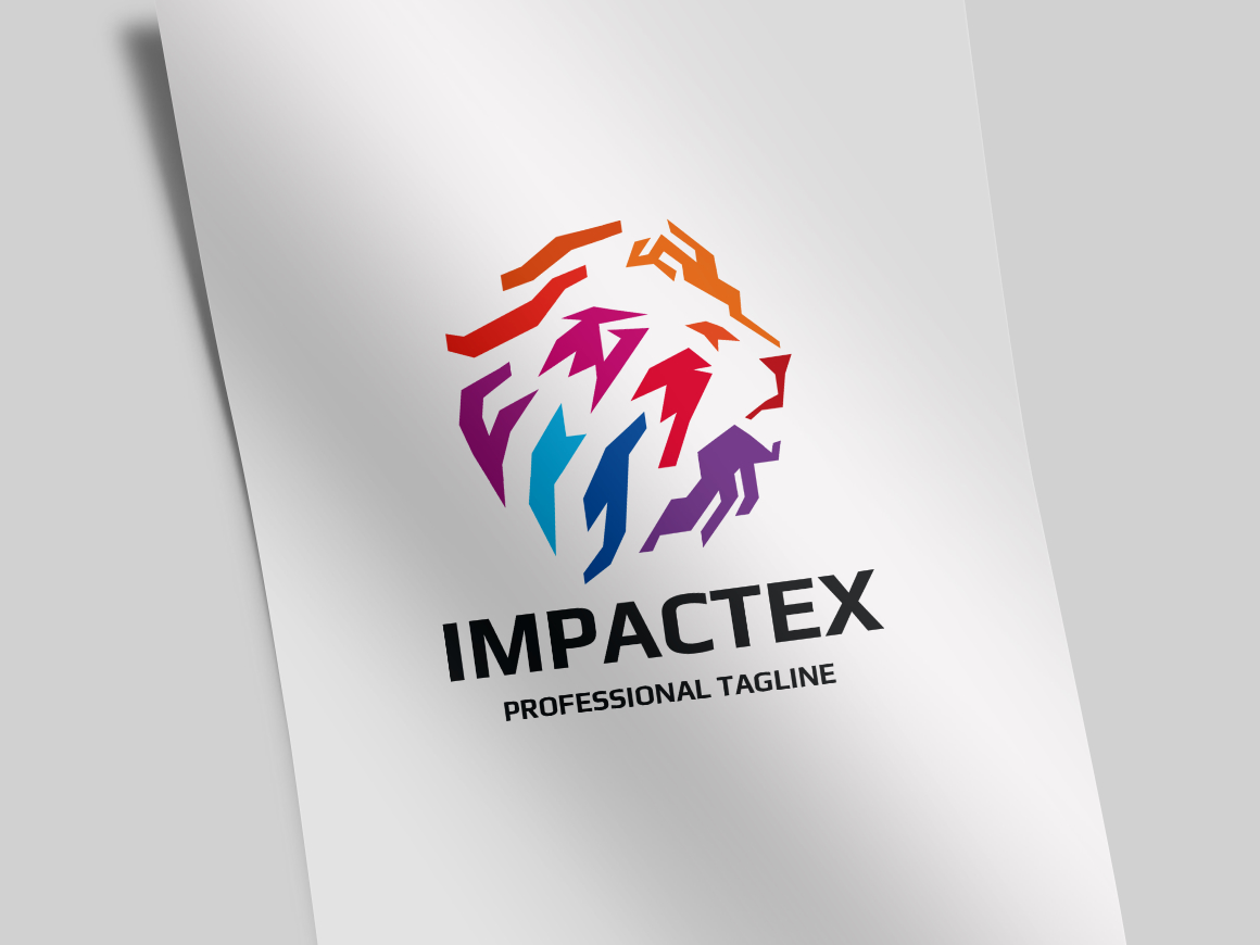 Impact Lion Logo Template