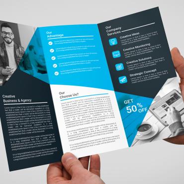 Trifoldcorporatecreativedesignelegantmagazinetrifoldbifold  Corporate Identity 115197