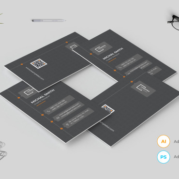 Cardbrandingcompanymodernofficegraphicdesigncompany Cardtemplate Corporate Identity 115201