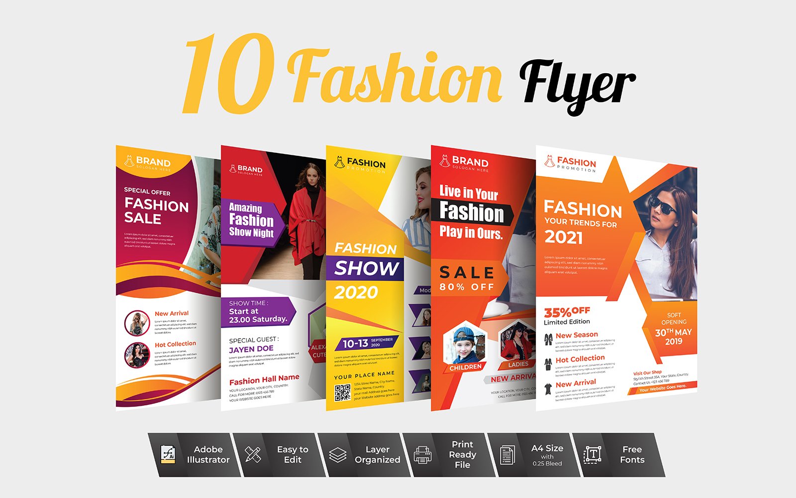 Fashion Flyer Modern Design - Corporate Identity Template