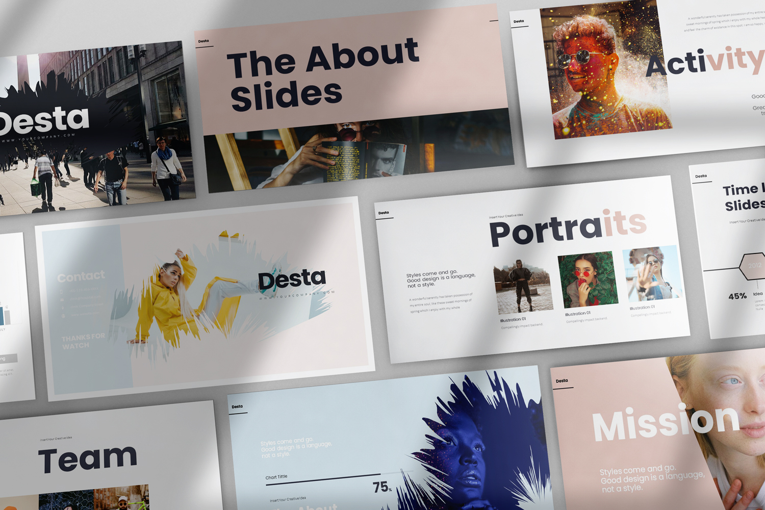 Desta Presentation PowerPoint template