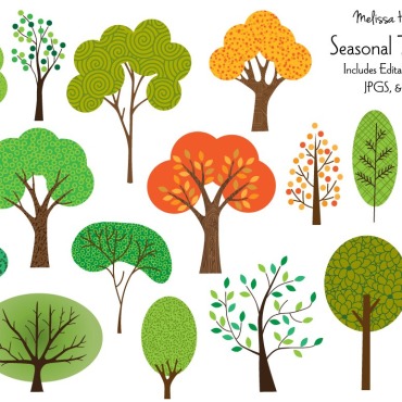 Forest Leaves Illustrations Templates 115530
