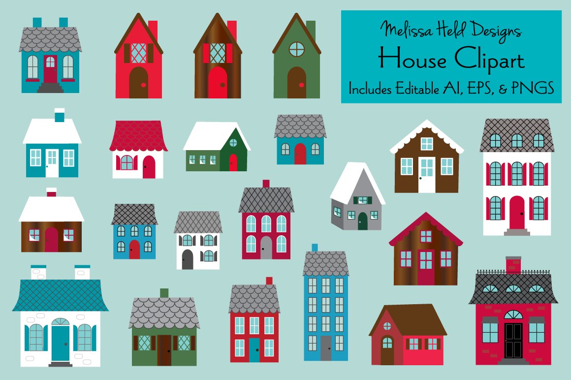 House Vector Clipart - Illustration