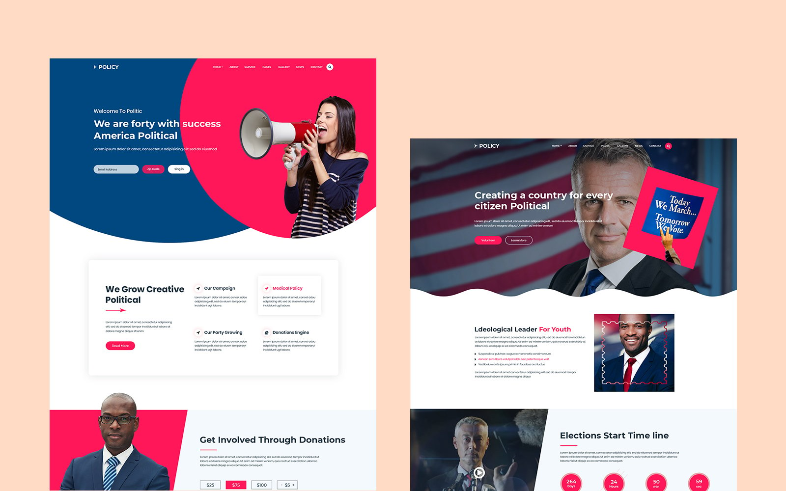 Policy -Political HTML Website Template