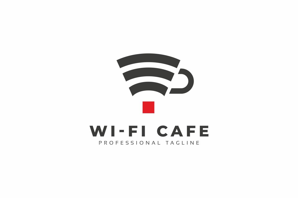 Wi-Fi Cafe Logo Template