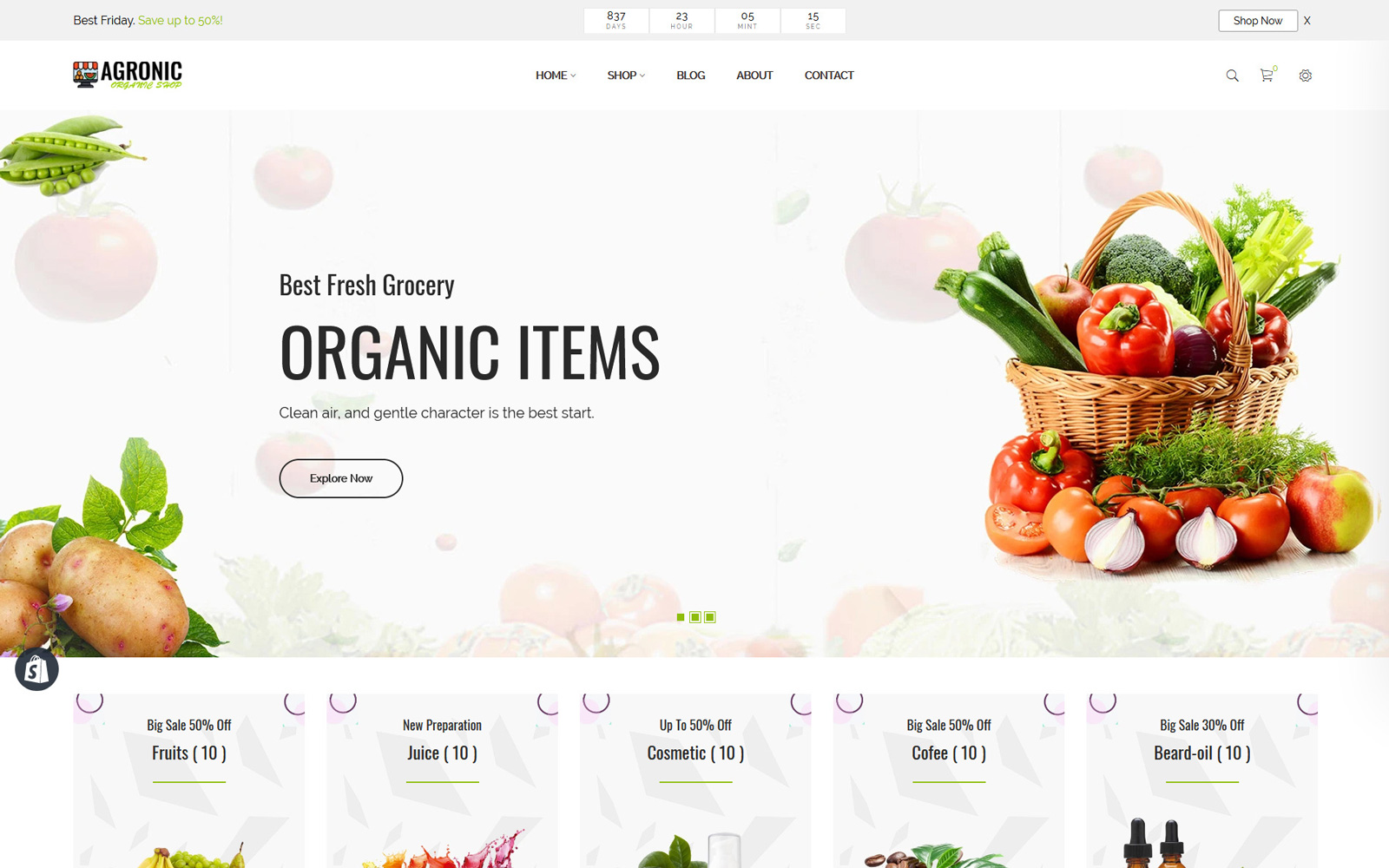 Agronic – Organic Shop Shopify Theme