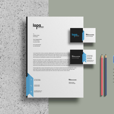 Blue Clean Corporate Identity 115769