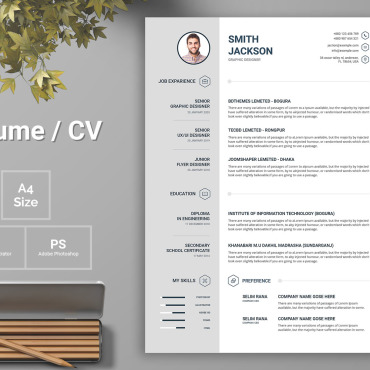 Cv Graphic Resume Templates 115931