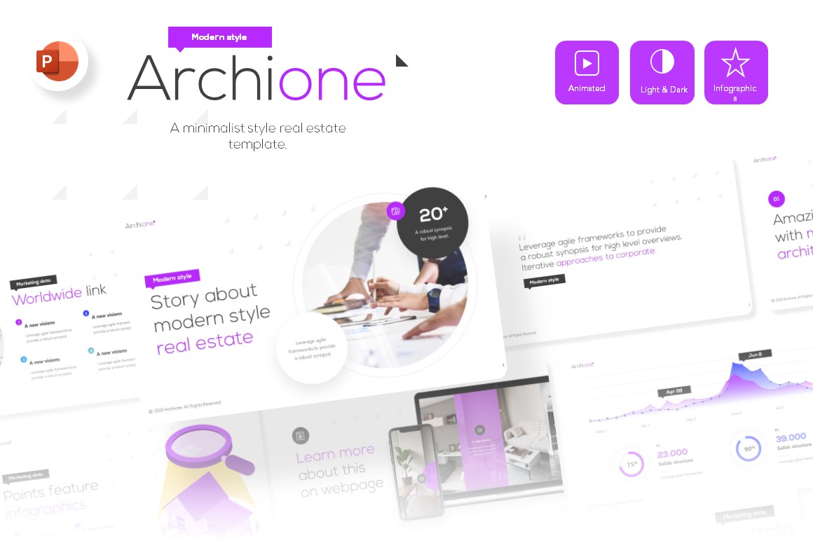 Archione Real Estate Presentation PowerPoint template