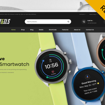 Smartwatch Digital WooCommerce Themes 115961