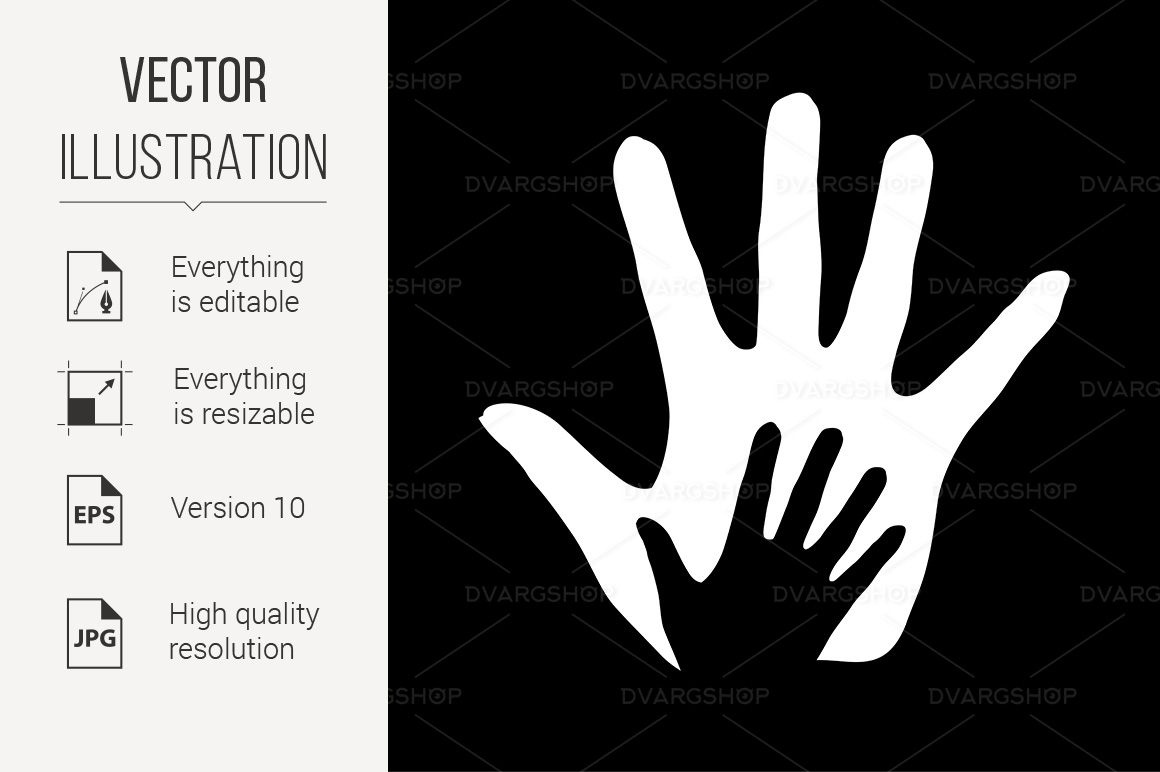 Helping Hand - Vector Image