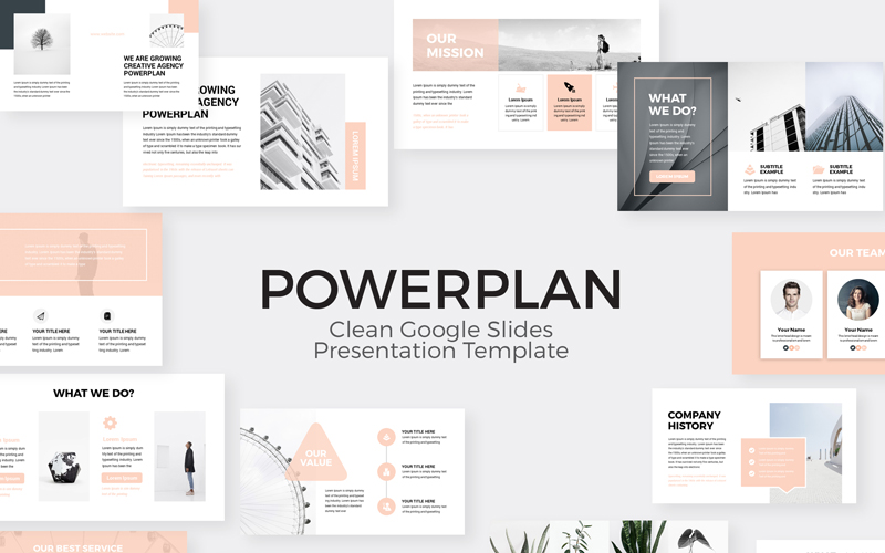 PowerPlan - Business Presentation Google Slides