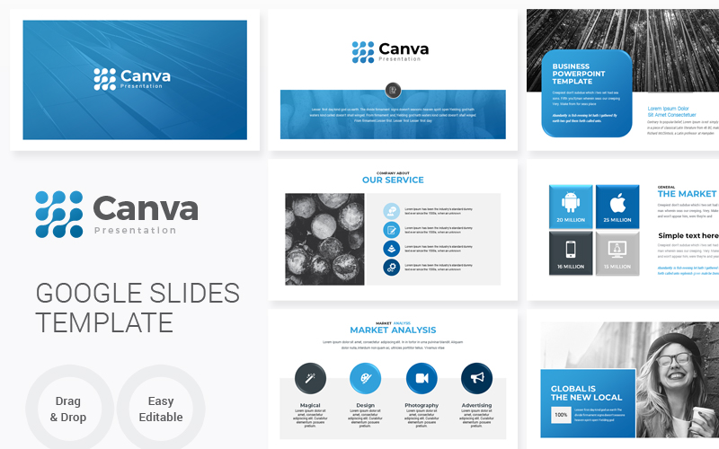 Canva - creative Multipurpose Presentation Google Slides