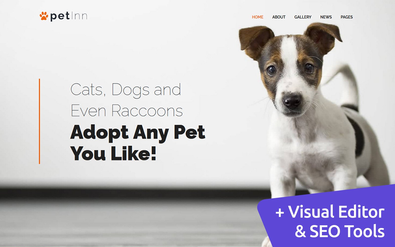PetInn - Animal Shelter Moto CMS 3 Template