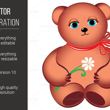 Teddy With Vectors Templates 116180