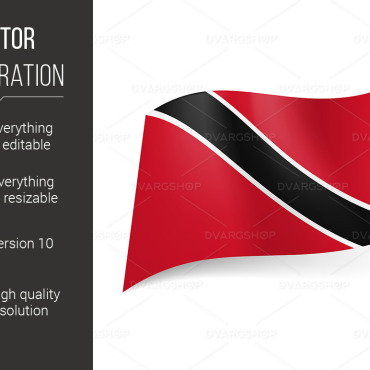 Trinidad Flag Vectors Templates 116218