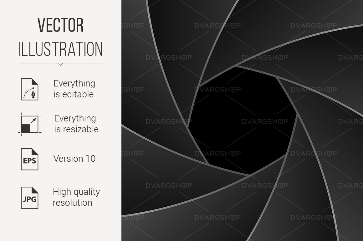 Shutter Aperture - Vector Image