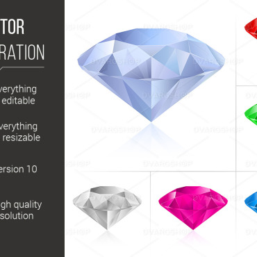 Colors Diamonds Vectors Templates 116232