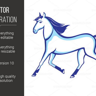 Horse Illustration Vectors Templates 116234
