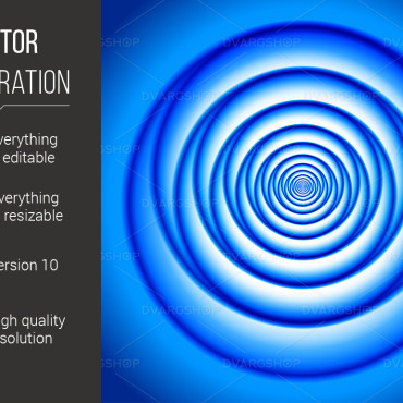 Vortex Blue Vectors Templates 116253