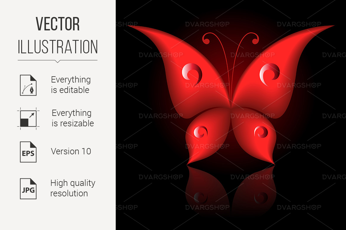 Simply Butterfly - Vector Image