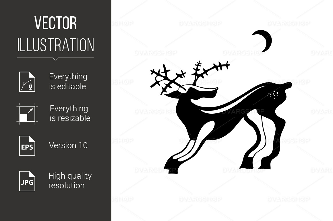 Deer - Vector Image