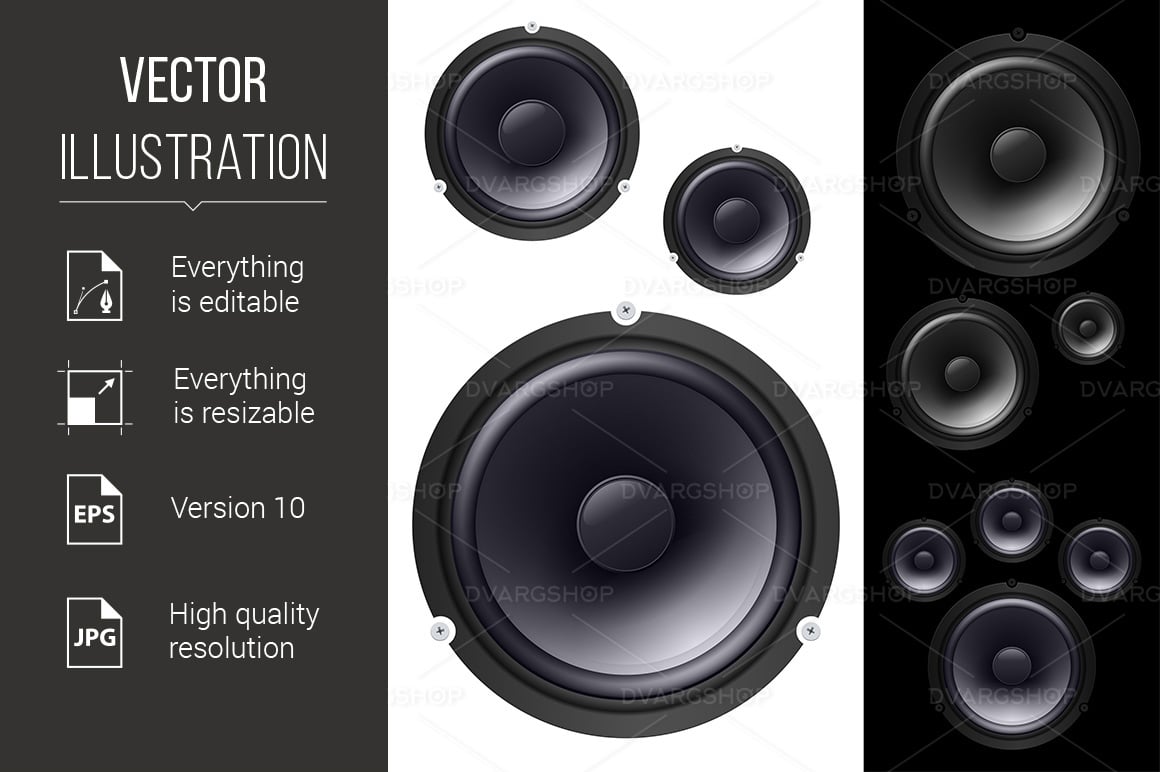 Speakers - Vector Image