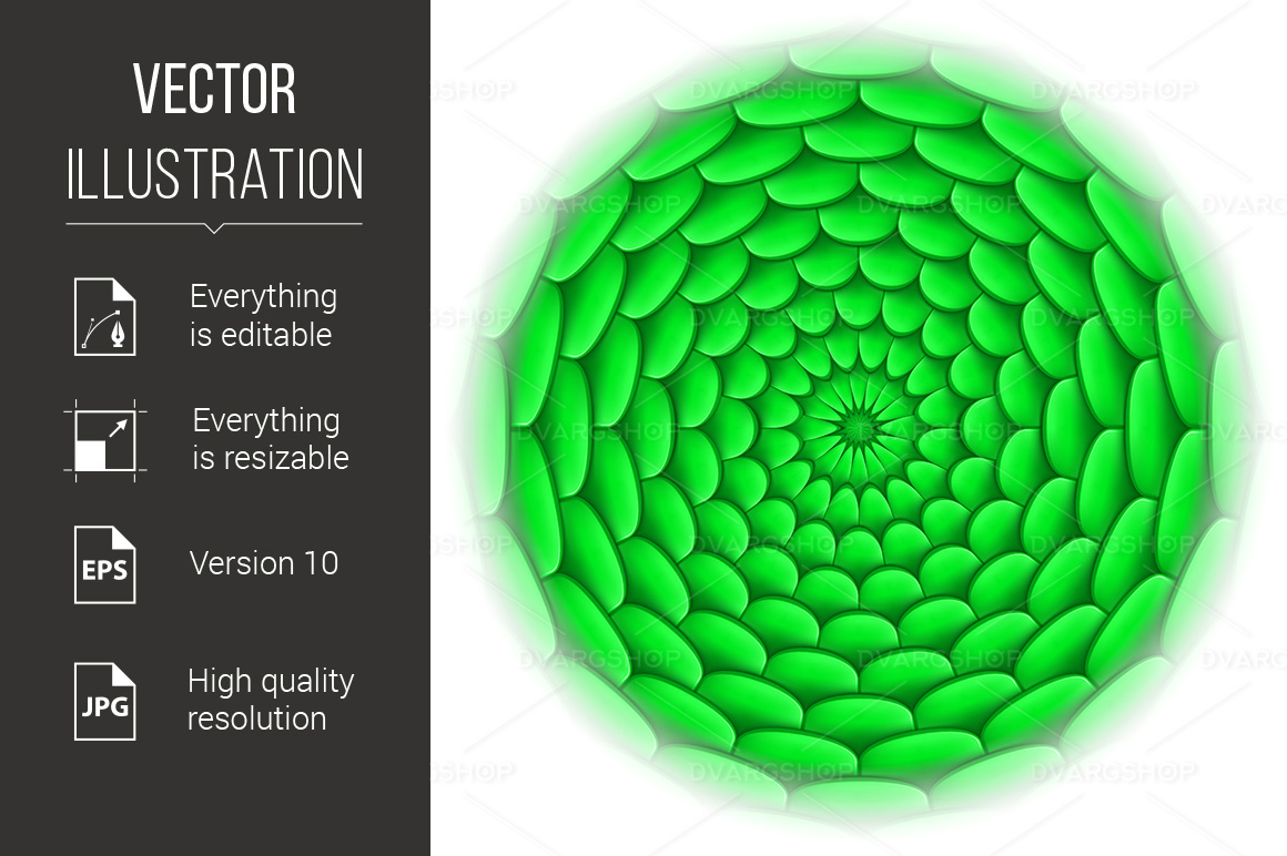 Illustration of Roof Tile Pattern - Vector Image