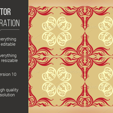 Red Vintage Vectors Templates 116457