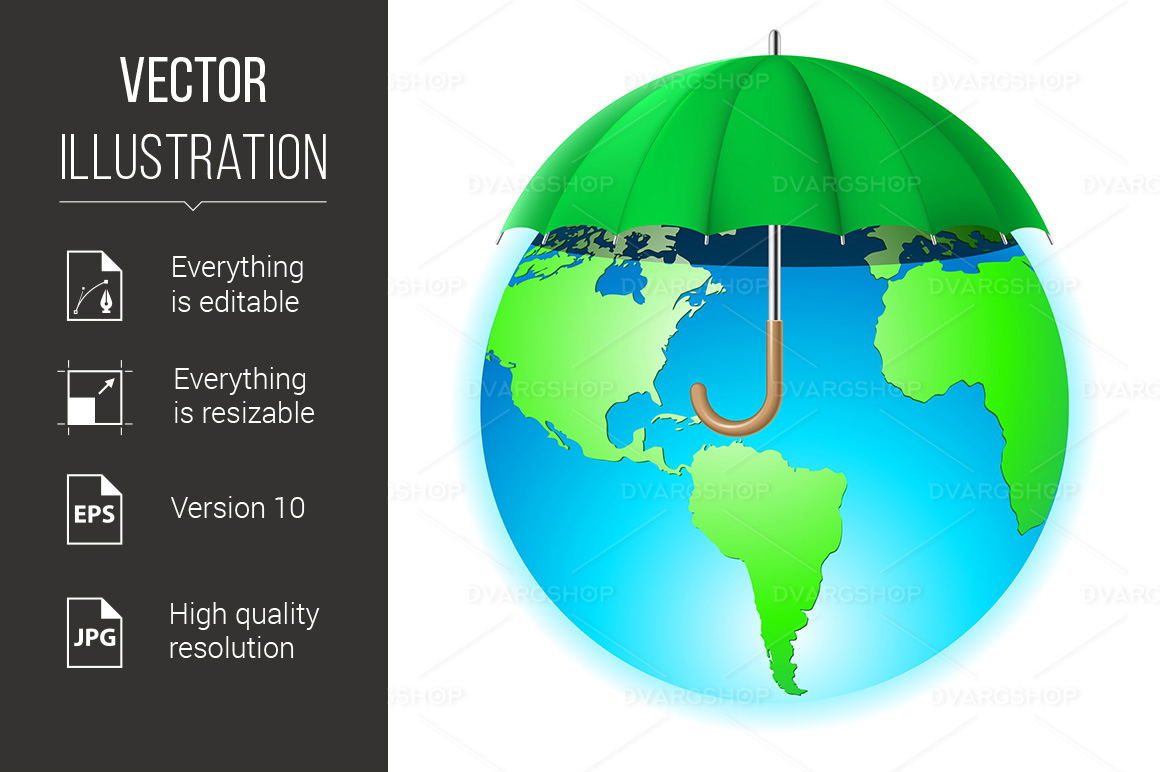 Protecting the Planet - Vector Image