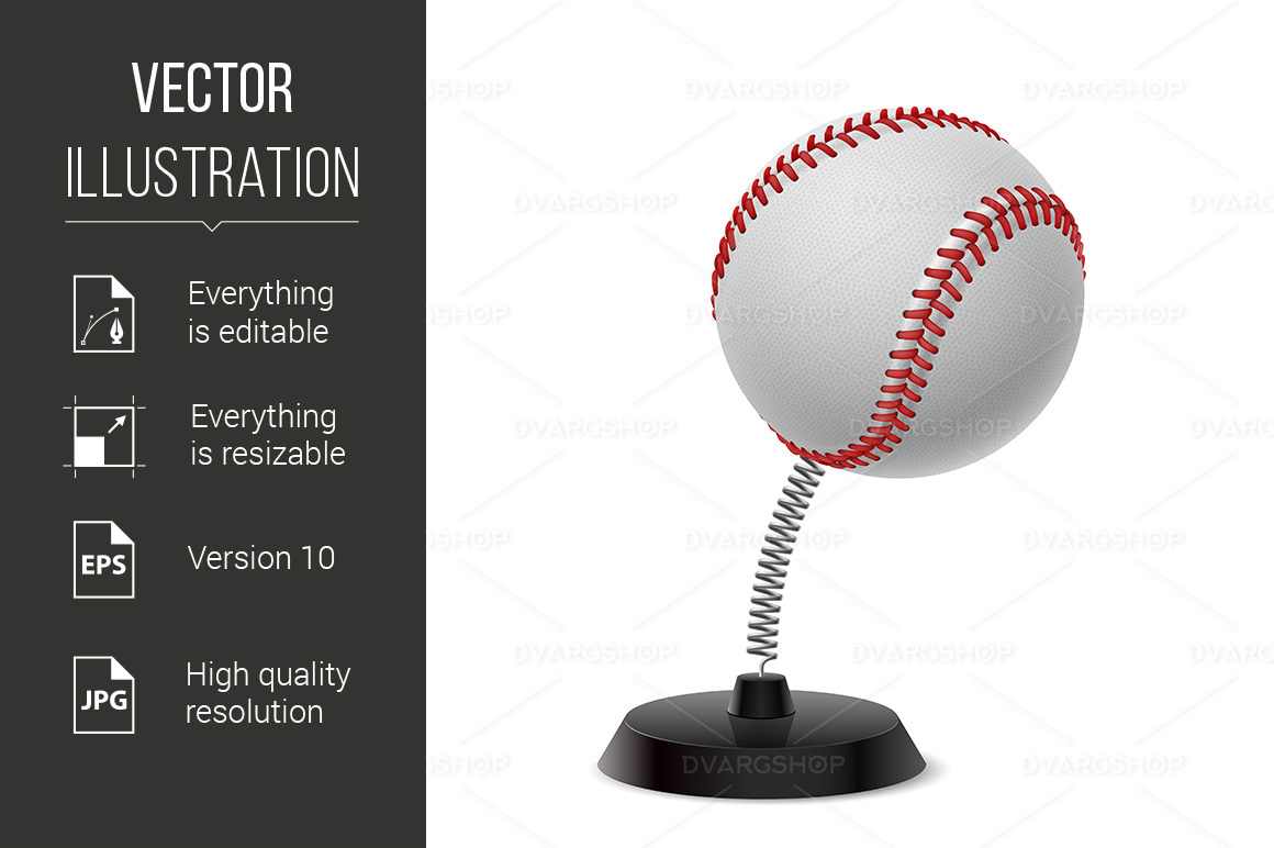 Baseball Souvenir - Vector Image