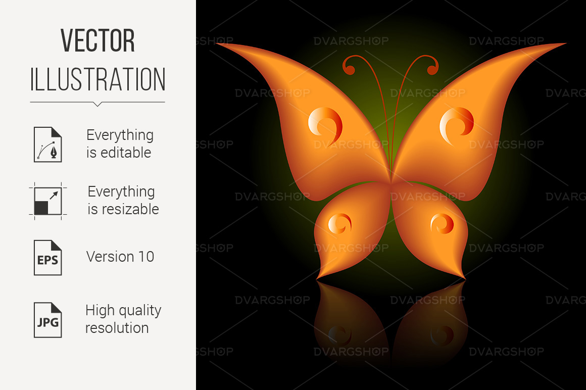 Simply Butterfly - Vector Image