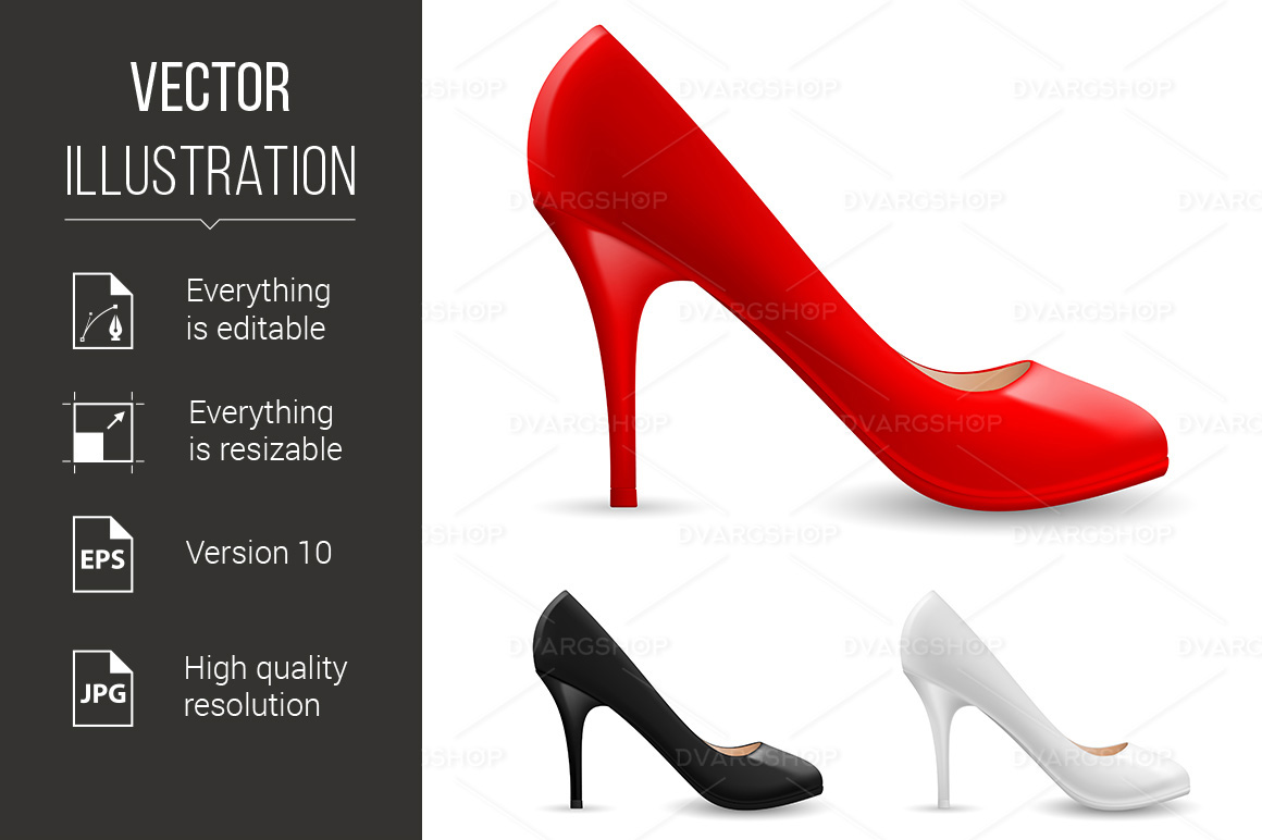 Womens Shoes - Vector Image