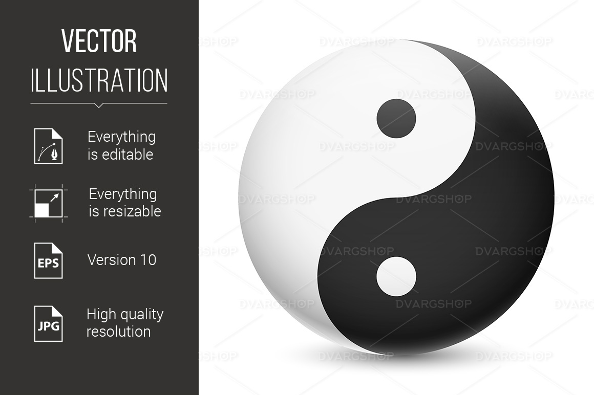 Yin Yang - Vector Image