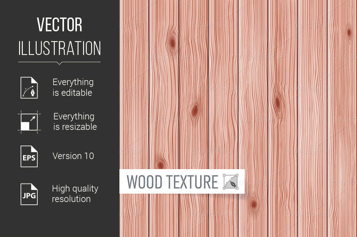 Wooden Texture - Vector Image