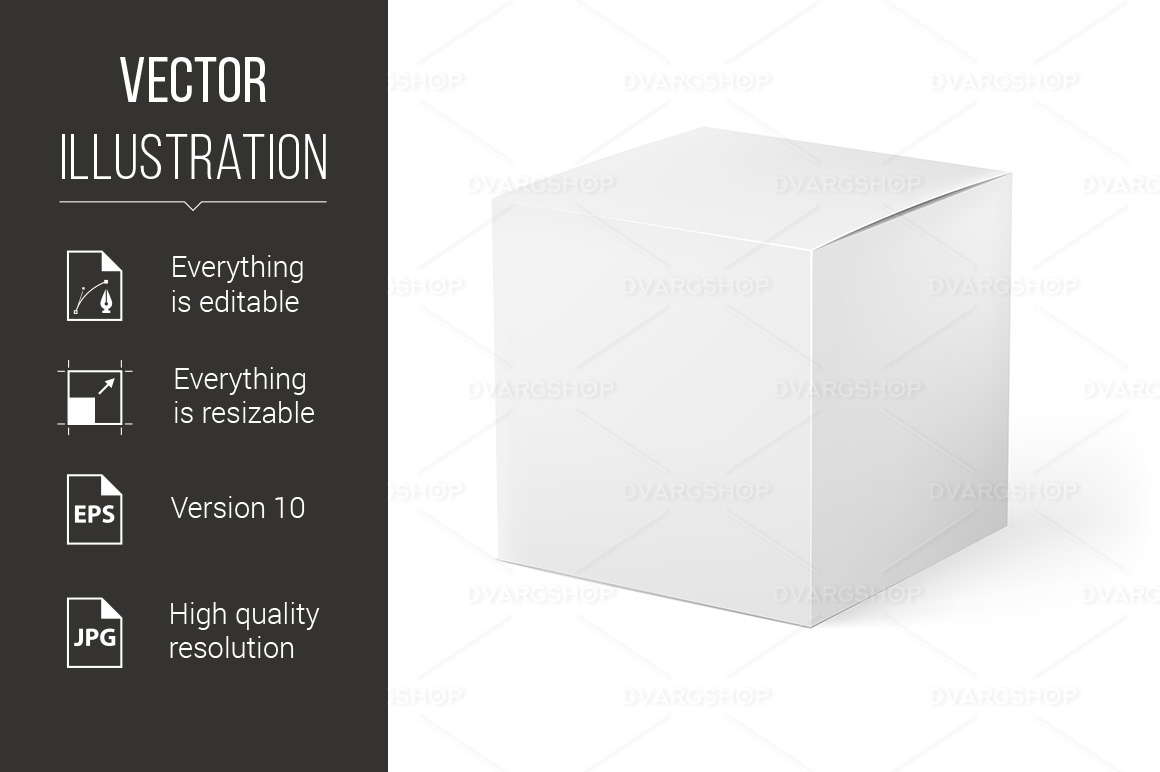 White Box - Vector Image