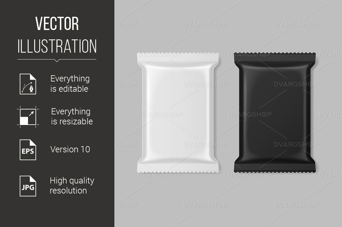 Polymer Packaging - Vector Image