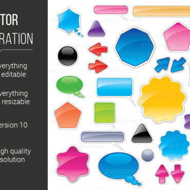 Web Color Vectors Templates 116624