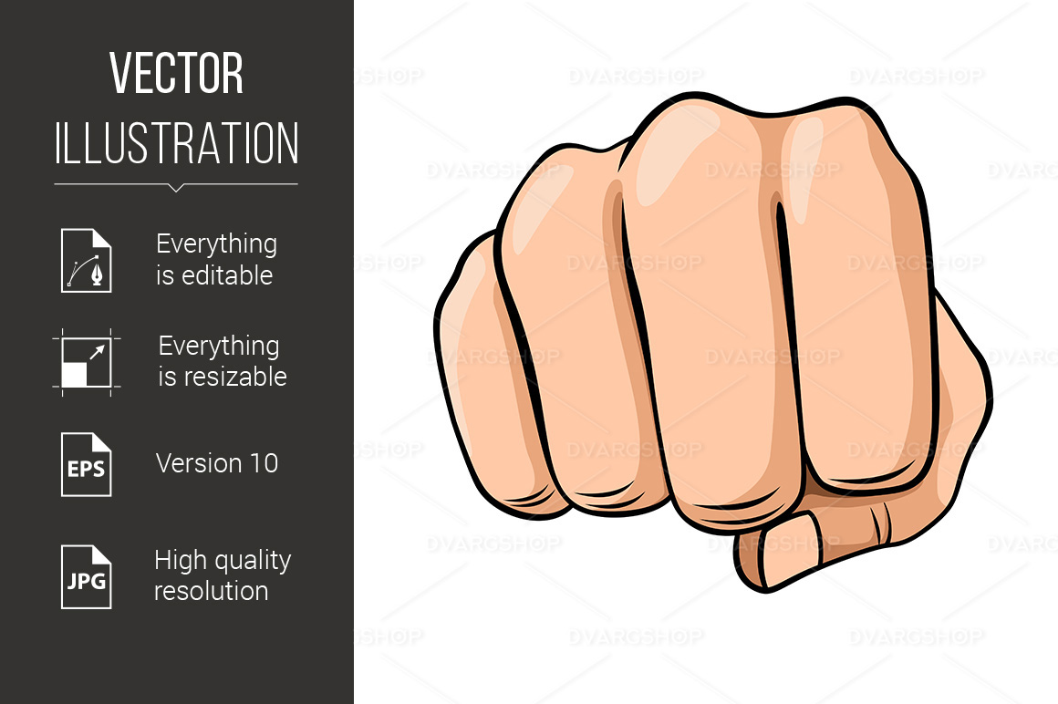 Fist - Vector Image