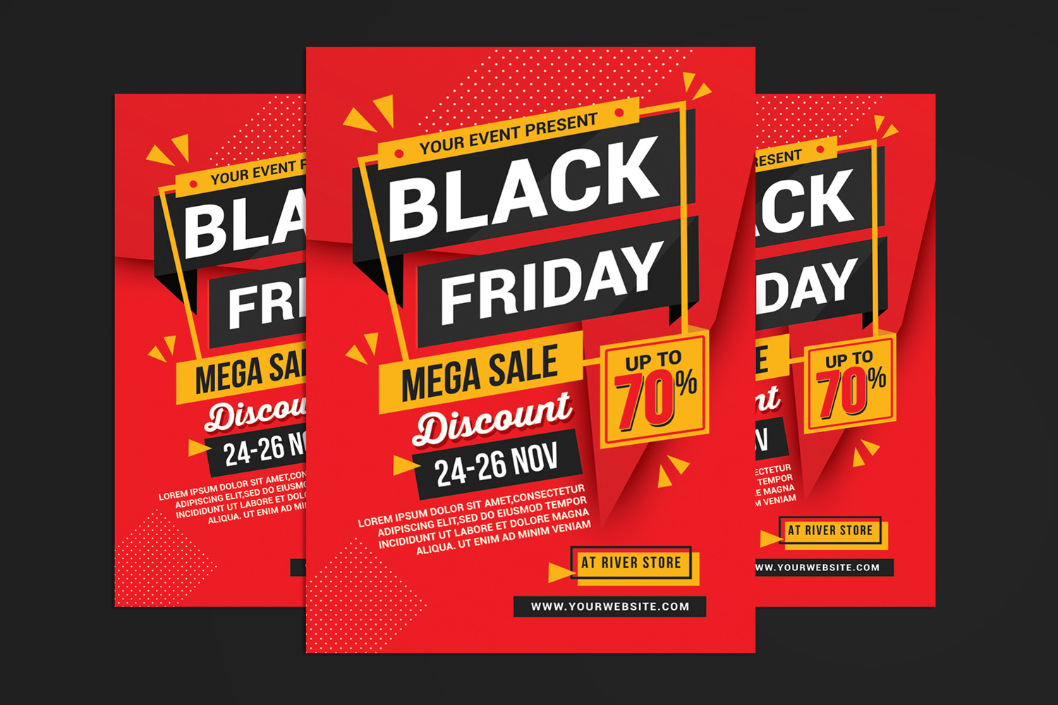 Black Friday Sale Event Flyer - Corporate Identity Template