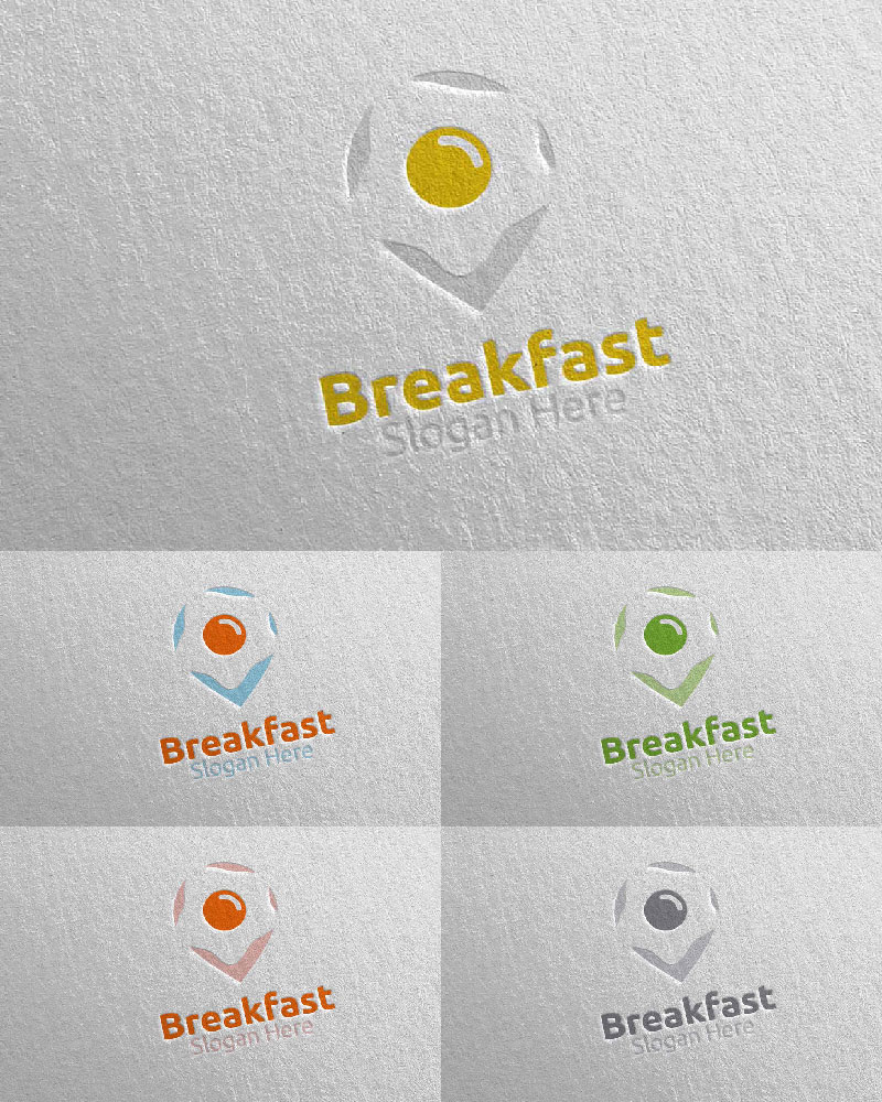 Breakfast Fast Food Delivery 9 Logo Template