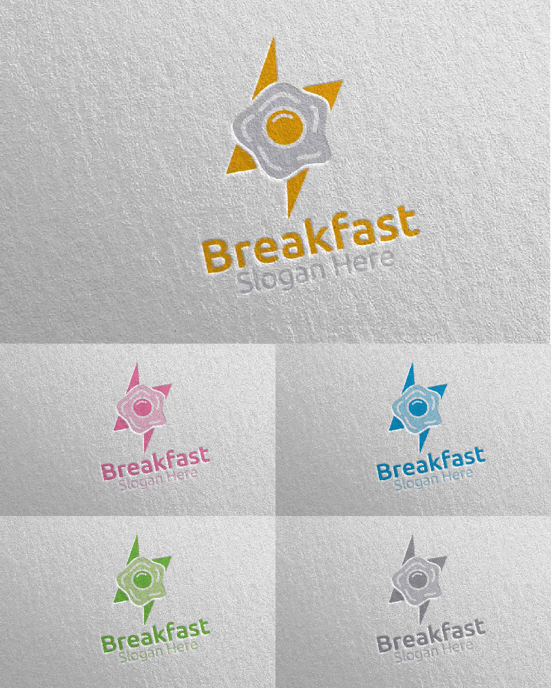 Fast Food Breakfast Delivery 16 Logo Template