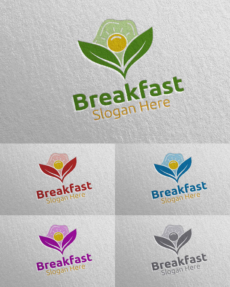 Fast Food Breakfast Delivery 18 Logo Template