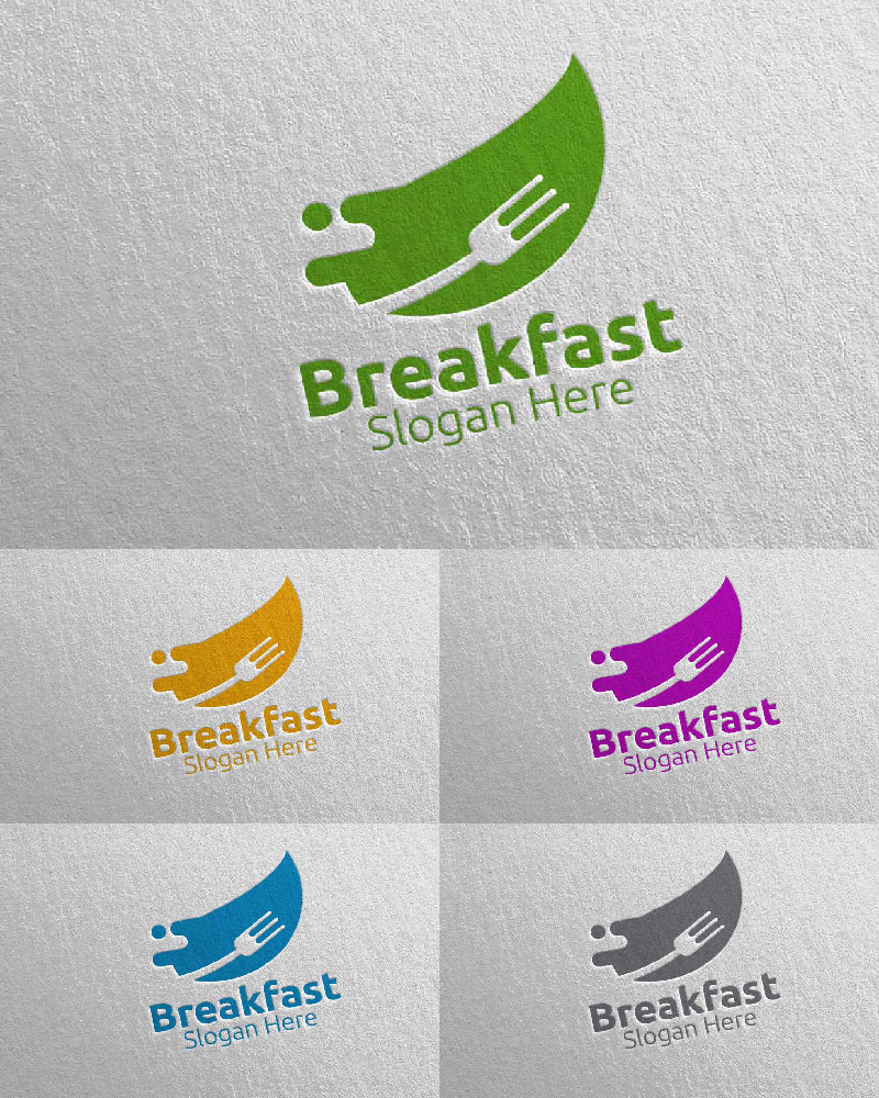 Breakfast Fast Food Delivery 11 Logo Template