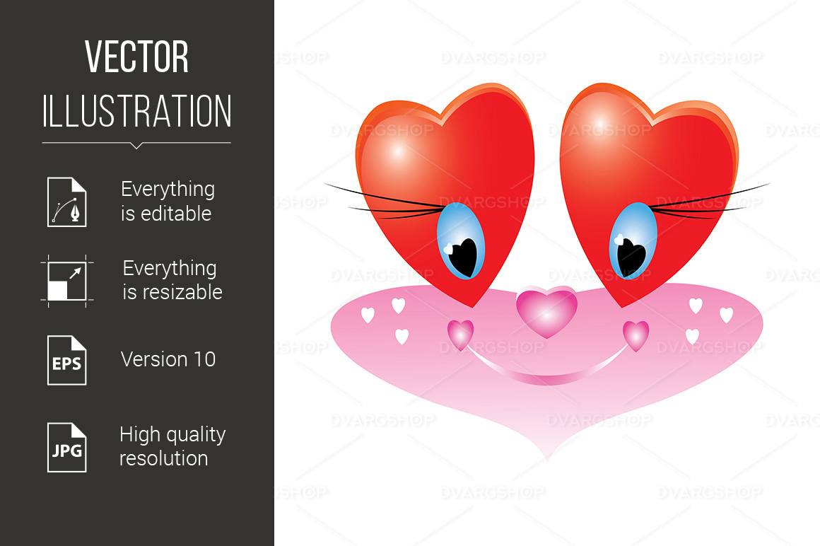 Emoticon Smiley to Valentine's Day - Vector Image