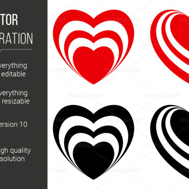 Valentine Abstract Vectors Templates 116958