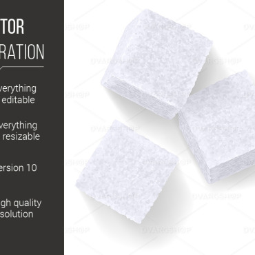 Cubes White Vectors Templates 116966