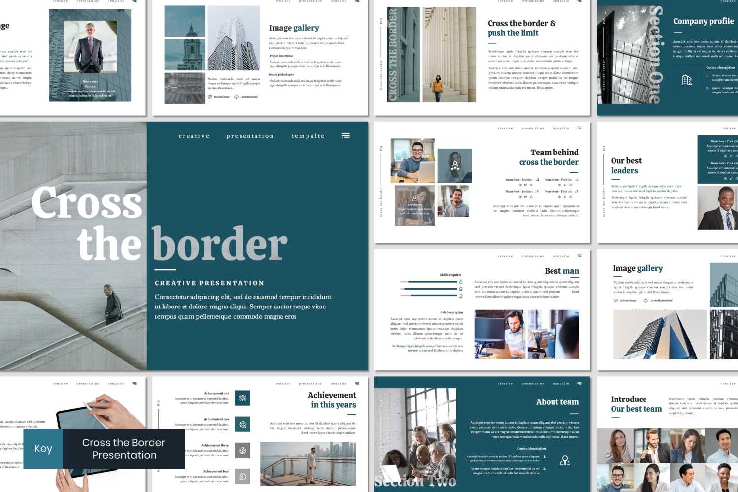 Cross The Border - Keynote template